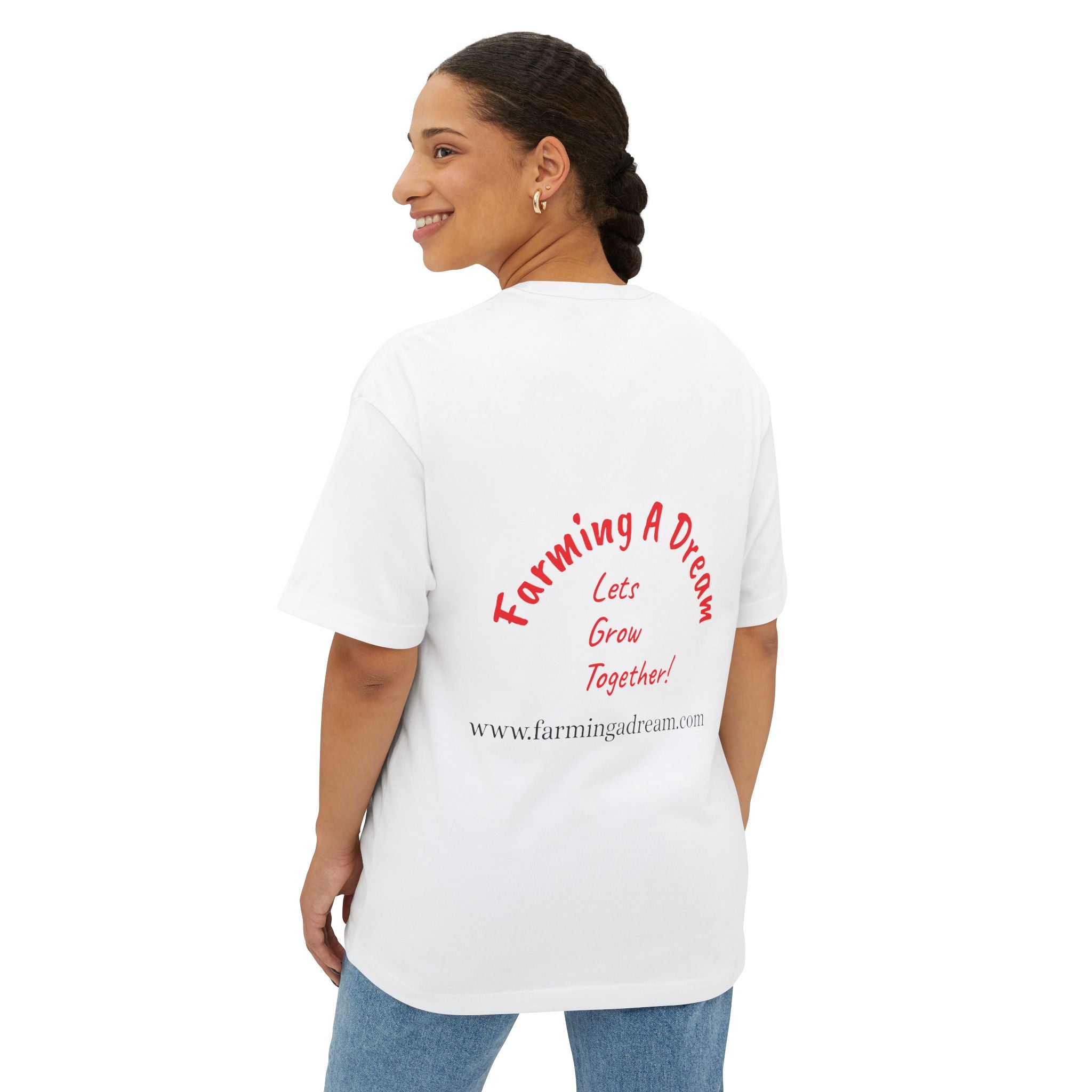 Uni-sex T-shirt with Farming a Dream logo