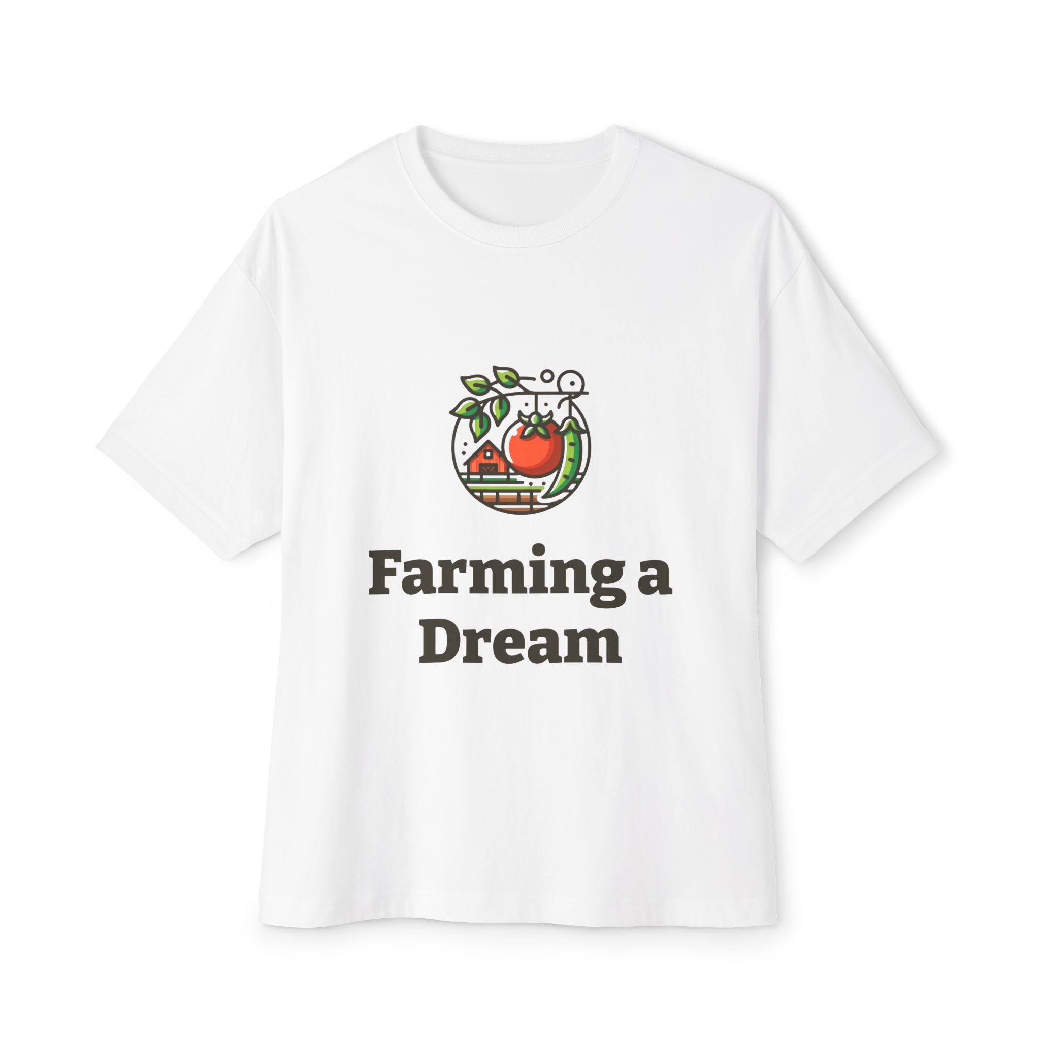 Uni-sex T-shirt with Farming a Dream logo