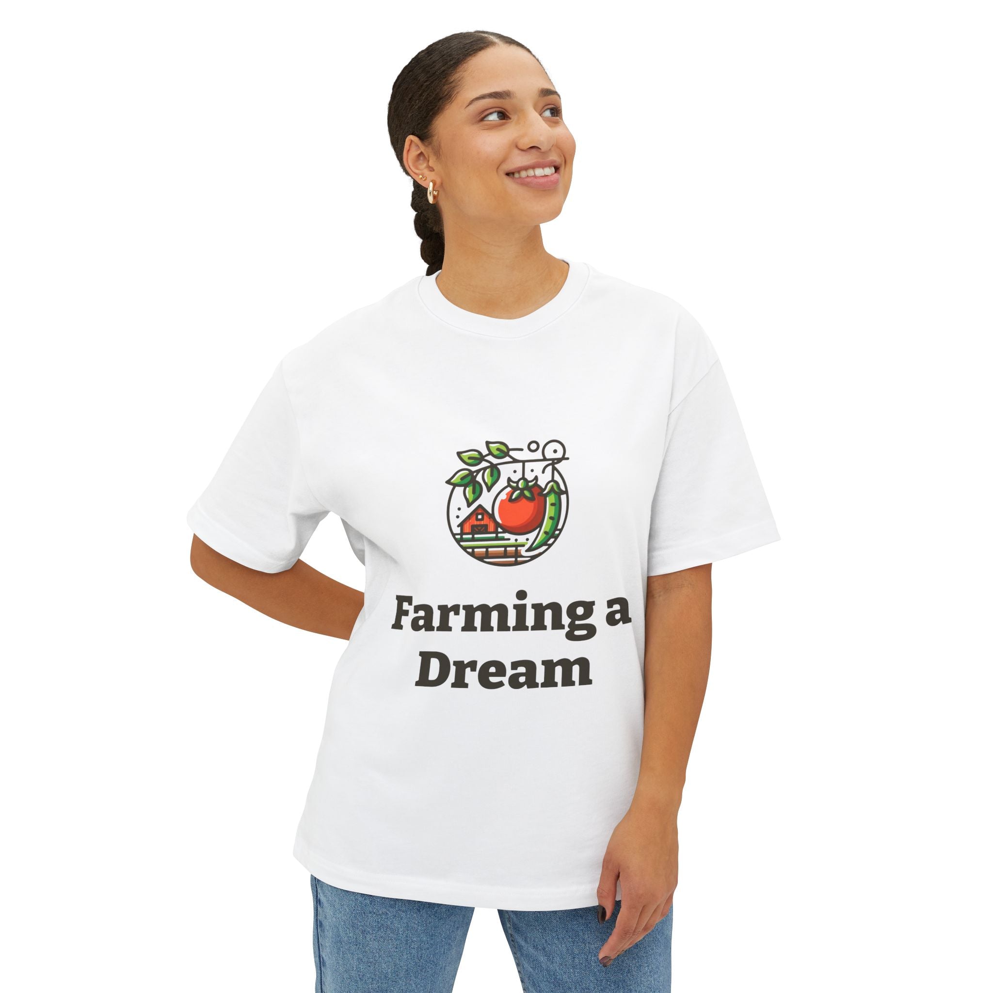 Uni-sex T-shirt with Farming a Dream logo