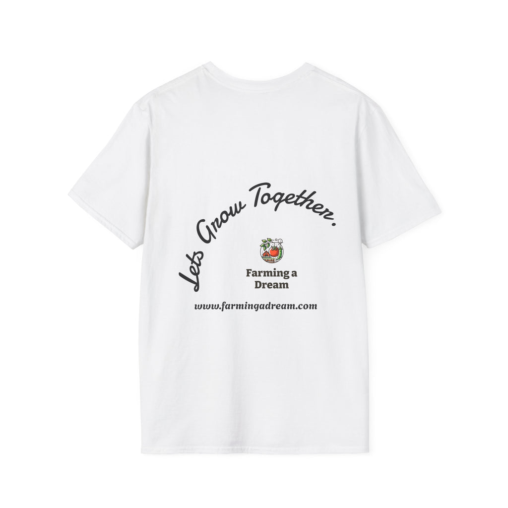 Farming a Dream T-Shirt, Unisex Softstyle T-Shirt, Gardening Apparel, Nature Lover Gift, Plant Enthusiast Tee, Eco-Friendly Fashion