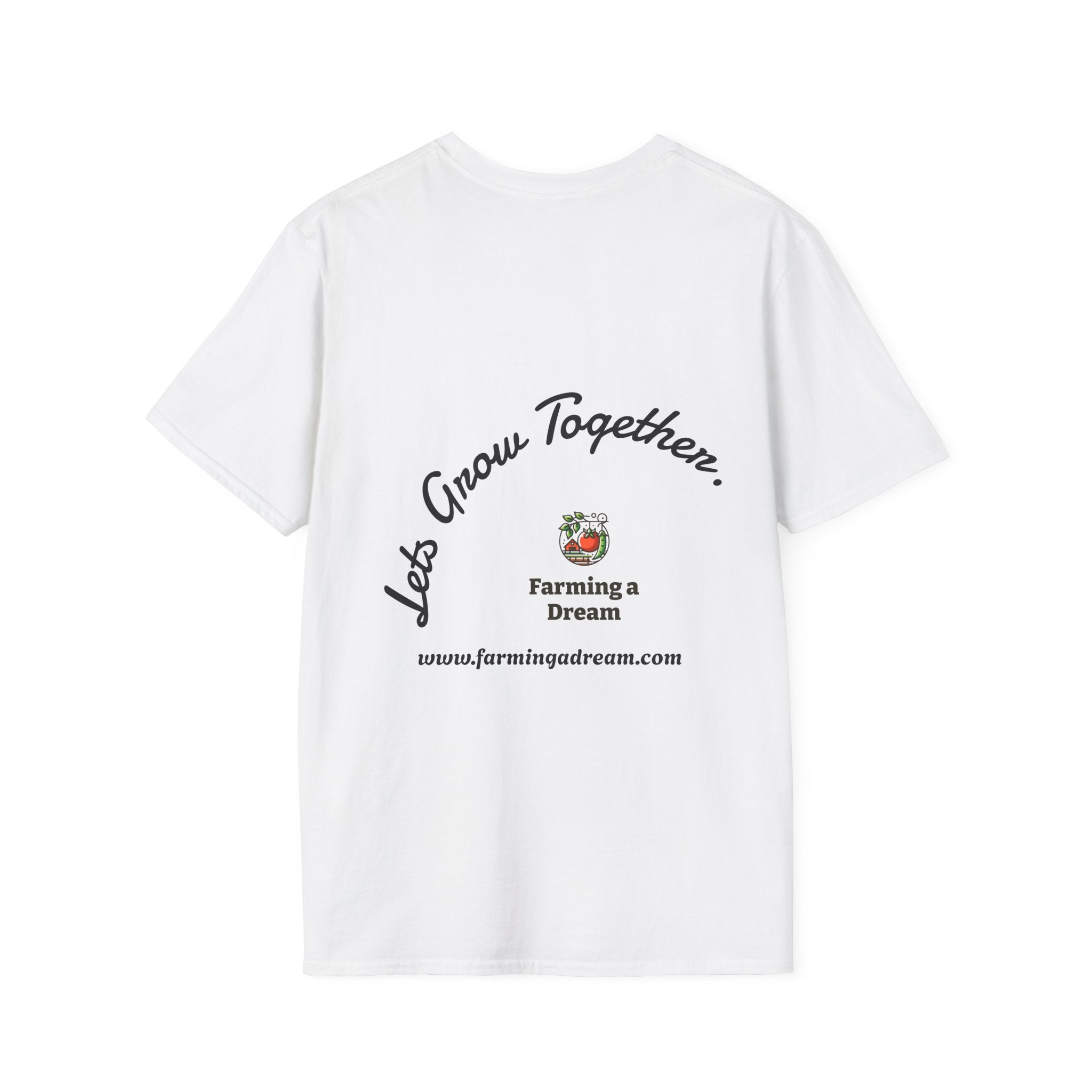 Farming a Dream T-Shirt, Unisex Softstyle T-Shirt, Gardening Apparel, Nature Lover Gift, Plant Enthusiast Tee, Eco-Friendly Fashion